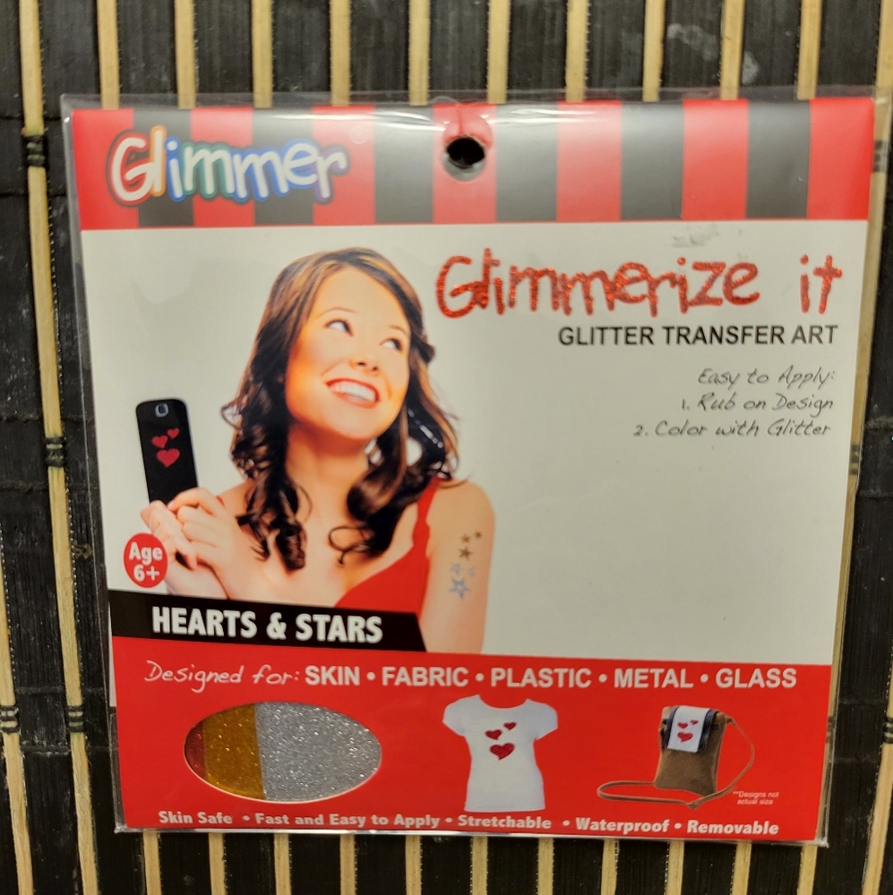 Glimmerize it- GLITTER TRANSFER ART